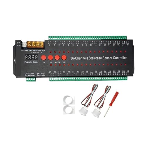 Stair induction LED light strip 36-way controller switch step step stair step-by-step light strip