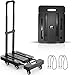 Ronlap Plattformwagen Klappbar Transportkarre inkl. 2 Expanderseilen, Faltbar Transportwagen - Tragkraft 225KG Gepäckwagen mit 6 Räder, Lagerwagen, Schwarz