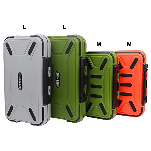 Keeshine Small Tackle Box Mini Fishing Lure Box, Double-Sided Plastic Storage Case Vest Accessories Containers (Orange(Size: 6.3”L X 3.55”W X 1.7” H)) #TOP5