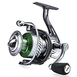 Sougayilang Fishing Reel, Rigid Aluminum Frame with Stainless Steel Ball Bearings Ultralight Spinnin