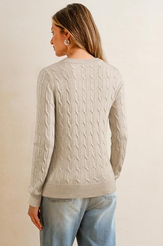 Image of Arach&Cloz Women's Wool Blend Fall Sweaters Business Casual Outfits 2026 | Soft&Breathable Pullover, Long Sleeve, V-Neck, Relaxed Fit Workwear, Business Casual, Teacher Outfits