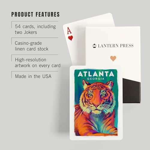 Baraja de 52 cartas estilo póker Atlanta Georgia miniatura 3
