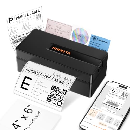 Image of Rongta RP425 Label Printer+ 2'' Circle White Labels-750