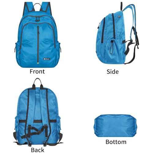Mochila Plegable Ligera para Senderismo y Viaje Azul miniatura 4