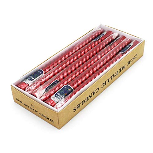 rosemaryrose - Velas largas con candelabro Especial (12 Unidades)