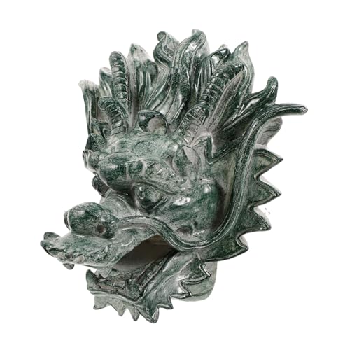 QUMIIRITY Fontana da Giardino con Testa di Drago Elemento Decorativo per Esterni Facile da Installare Resistente agli Agenti Atmosferici Fontana Ornamentale per Ville e
