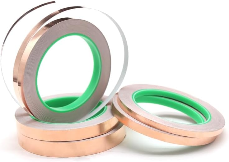 GUMMMY Length 20M Adhesive Conductive Copper Foil Tape 5/6/8/10/15/20/25/30/35/40/45/50mm Single/Double Sided Conduct Copper Foil Tapes (Size : 30 mm)