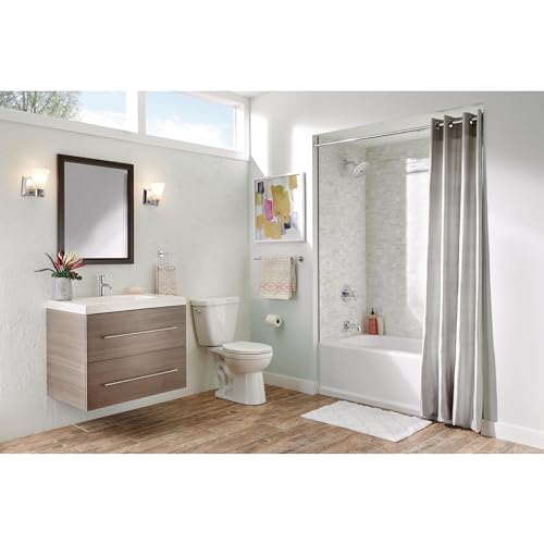 Delta Trinsic (1-Pack) Toilet Paper Holder Polished Chrome Tissue Roll Holder for Bathroom Organization and Storage Single Post Toilet Tissue Holder Wall Bathroom Accessories 75950