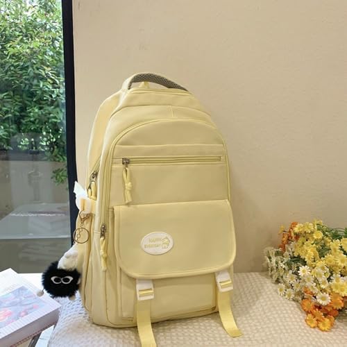 Sac à dos d'école en nylon vert de grande capacité pour ordinateur - 3