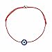 2pcs Evil Eye Adjustable Bracelet Kabbalah String Bracelet/BFF Bracelet (Red)