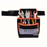 Cinturón Porta Herramientas con 8 Bolsillos y Soporte para Martillo - Cinturón Ergonómico y Duradero para Electricistas, Bricolaje y Trabajo