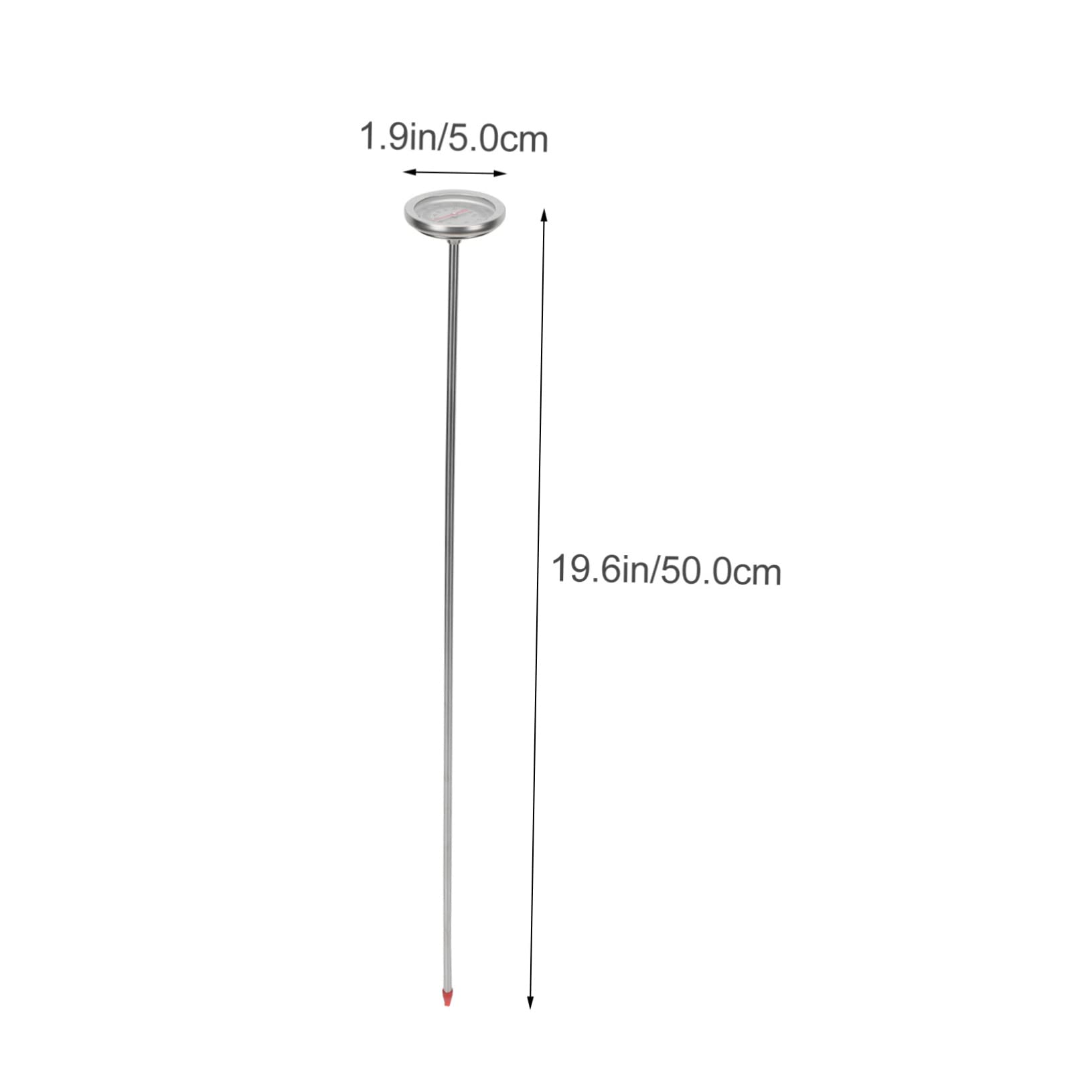 Sosoport 3pièces Thermomètre à Sol Acier Inoxydable avec Longue pour Mesurer La Température du Compost Et du Jardin Outil De Jardinage Précis Et