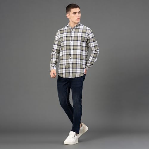 Image of Red Tape Men's Cotton Regular Fit Shirt
