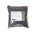 Intralabs Carbón Activado de 600 g, gránulos pequeños de carbón Vegetal para Filtro de acuarios