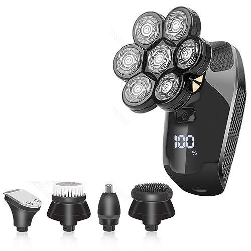 Rasoir à tête chauve électrique pour éliminer la barbe sans irritation