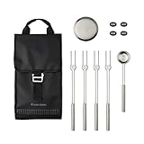 Solo Stove Mesa Accessory Pack | Incl. 4 Stainless Steel Mini Sticks + Stick Rests, Pellet Scoop, Mesa Lid, Carry Case, Accessories for Outdoor Fire Pit, 8.8 x 16 in, 2.2 lbs