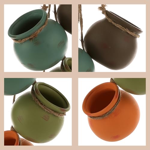 Pots de fleurs suspendus en céramique pour éviter l'encombrement - 8