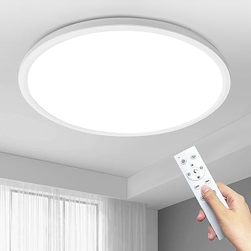 MOONSEA Plafoniera LED Soffitto, Plafoniere 48W 3000-6500K Dimmerabile