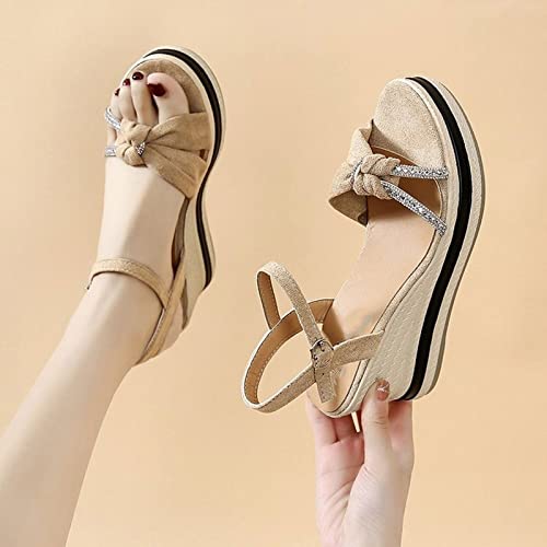Chaussures plates femmes été sandales confortables strass