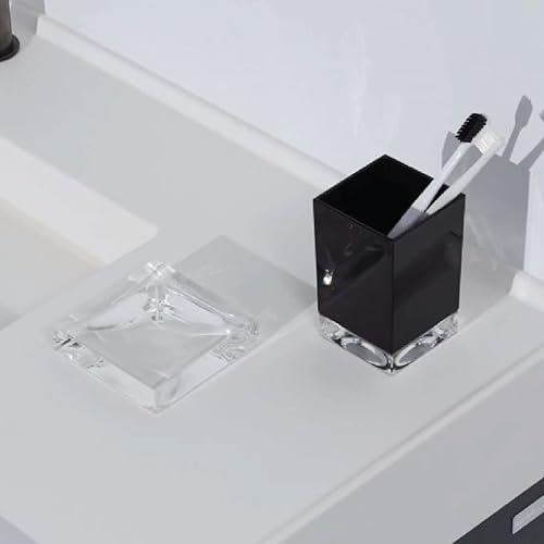 Miniatura 9 de Kartell Porta cepillo de dientes cuadrado, rosa nude, 2.9 x 2.9 x 4.7 in