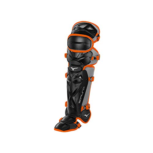 Mizuno Samurai Youth Baseball Boxed Catcher's Gear Set, Black-Orange, 14" Youth Boys #TOP3
