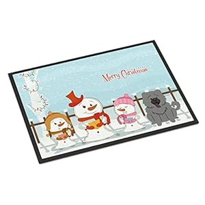 Caroline’s Treasures BB2470JMAT Merry Christmas Carolers Chow Chow Blauw binnen- of buitenmat 61 x 91,4 cm, 91,4 cm l x…