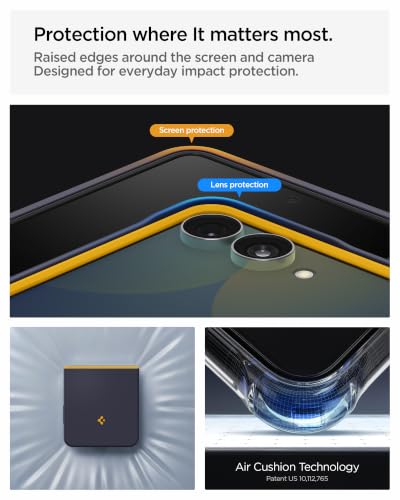 Image of Spigen Nano Pop MagFit Case for Samsung Galaxy Z Flip8, Blueberry Navy | Magsafe, Slim Fit, Shockproof, Wireless Charging, Thermoplastic Polyurethane, Poly Carbonate, Smooth