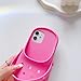 YAKVOOK 3D Cartoon Case for iPhone 15 Pro Max,Kawaii Phone Case Cute Funny Cave Slippers Pink Case for Women Soft Silicone Shockproof Cover for iPhone 15 Pro Max