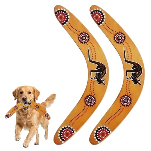 KbouZgxa 2 Stück Bumerang Set Sportliche Rückkehr-Flugobjekte Outdoor Aktivitäten Für Anfänger Training Mit Hunden Einfache Handhabung Ideal Für Outdoor Spiele Camping Und Familienaktivitäten