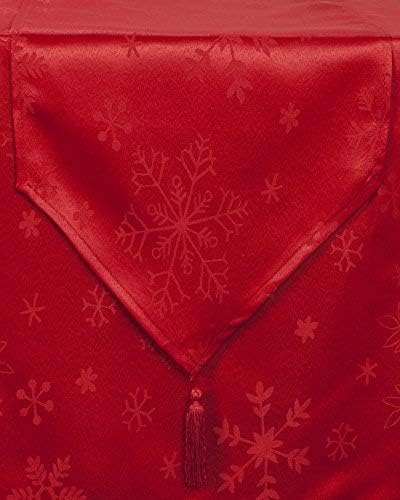 Blizzard Snowflake Cream Christmas (Xmas) Pack Of 4 Napkins (17x17in-43x43cm Approx)