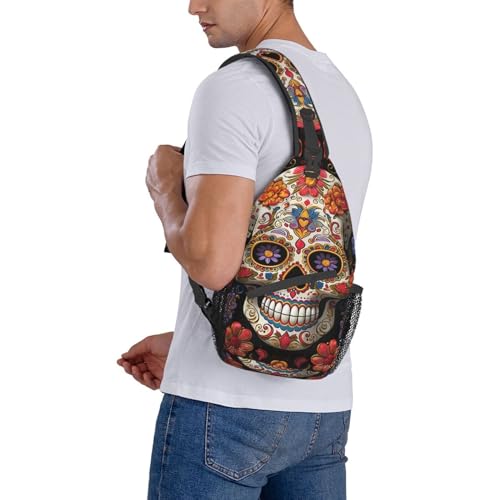 Mochila pequeña tipo sling negra para ciclismo y senderismo miniatura 7