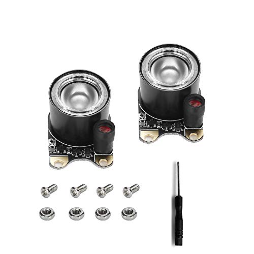 E&O Infrared LED Light Board Module 3W 850 IR LED for Raspberry Pi Camera Night Vision Module with Adjustable Resistor (2 Pack)