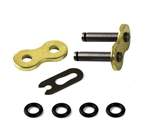 Jeremywell 2-Pieces Unibear 530 Motorcycle Chain O-Ring Connecting Link, Gold, Clip Type, Japan Technology,Wear Resistant