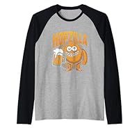Hopzilla Lustiges IPA-Biermonster, das Bier trinkt Raglan