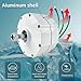 HYZHANHONG 5000W Low Rpm Permanent Magnet Generator, 12V-220V 3 Phase Gearless Permanent Magnet AC Alternator Water Wind Turbine Generator with Wind Power Hybrid Controller,48v