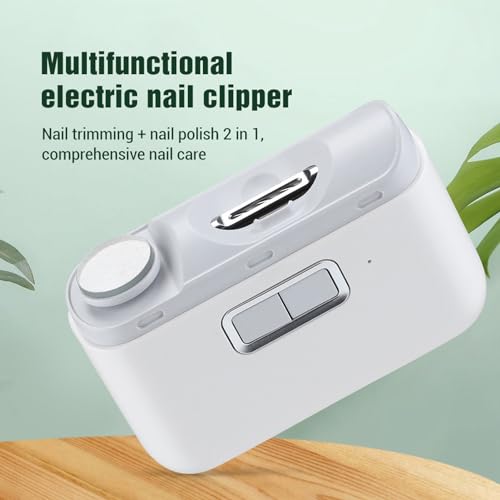 Electric Nail Clipper with Fast Polishing Multifunctional 2 in 1 Automatic Fingernail File Machine for Adults Children - Image 3