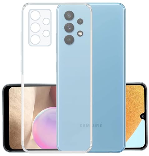 Image of COVERBLACK Soft Rubber Back Cover Compatible Model for Samsung M32 5G - Transparent