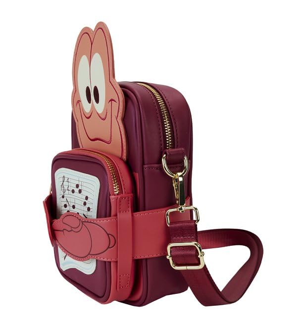 Loungefly Disney Little Mermaid 35th Anniversary Sebastian Crossbuddies Crossbody Bag with Coin Bag4
