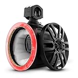 DS18 Marine and Powersports Empty Tower Speaker Pod with LED RGB Lights & Grill - Fits 8
