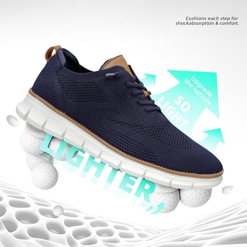 Image of Men's Oxfords Business Shoes Fashion Mesh Casual Dress Walking Sneakers Comfortable Lightweight Soft Sole