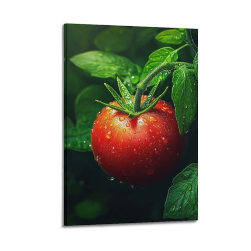 Affiche tomate moderne déco cuisine poster mural à suspendre 50x75 cm