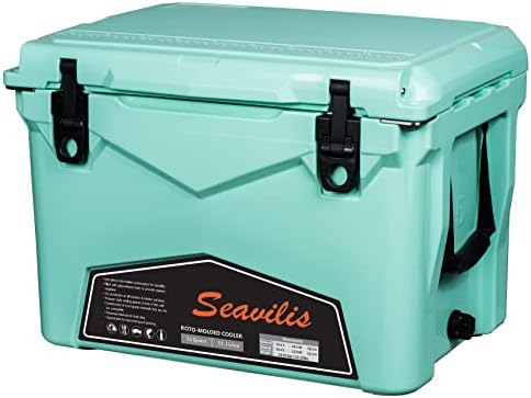 Seavilis Heavy Duty Cooler (Milee) (Sea Foam Green w, 35QT +Accessories)
