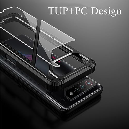 Love Mei IC-AR7P Case For Asus Rog Phone 7 Pro, Soft Tpu Bumper+ Transparent Pc Back Cover Shockproof Anti-Scratch Case thumb #1