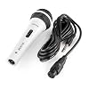 Fenton DM100W Dynamic Handheld Microphone with 3m XLR to 6.3mm Jack Cable, On/Off Switch, Cardioid Pattern for Vocals, Karaoke and PA Systems (White) #4