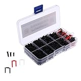 1 Box/1500 Pieces Universal Badminton Racket Racquet Grommets Eyelets Replacement Stringing Accessories Gear Equipment - Black