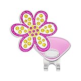 Navika Oopsy Daisy Glitzy Ball Marker with Hat Clip (Purple)