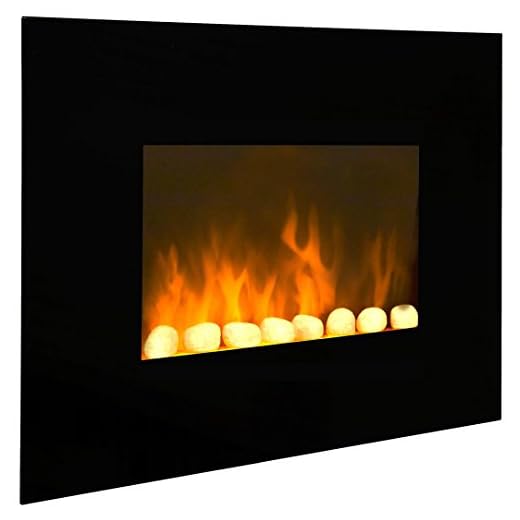 Chemin'Arte 039 Cheminée électrique black fire Acier Noir