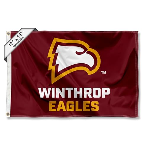 College Flags & Banners Co. Winthrop Eagles Boat and Golf Cart Flag