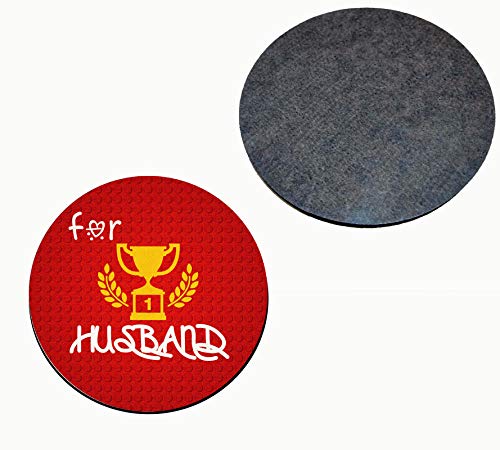 Raavi colors Gift for Hubby on Valentine Day for no.-1 Husband Printed 1 Coffee Mug,1 Cushion,1 Coaster (Set of 3). 4