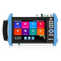 Henkion IPC-9800ADHS Pro CCTV-Kameratester 7-Zoll-IPS-Touchscreen-Monitor CCTV-Tester 8K IPC-Test und 4K 8MP HD-TVI CVI AHD SDI Kameratest IPC-Tester Netzwerk und Kabeltester POE SFP VGA WiFi RS485
